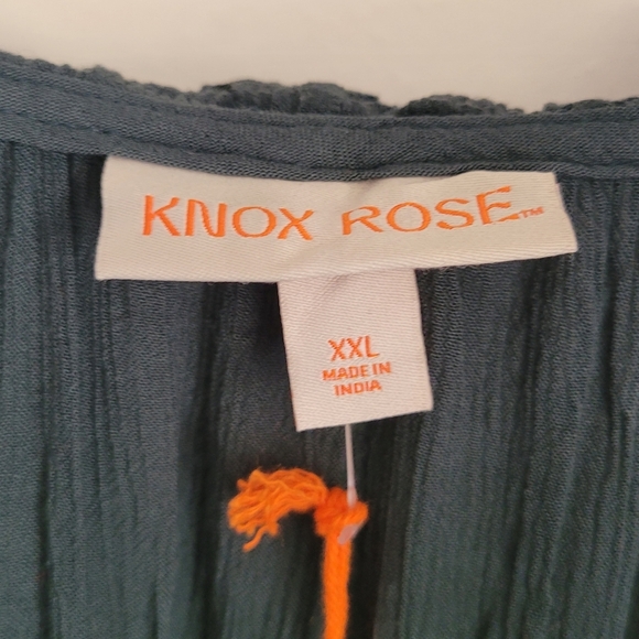 Knox Rose Womens Long Balloon Sleeves, Size XXL, Hunter Green * NEW* - Picture 5 of 8